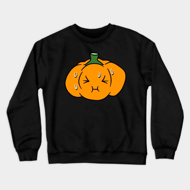 Nervous Orange Bell Pepper Crewneck Sweatshirt by saradaboru